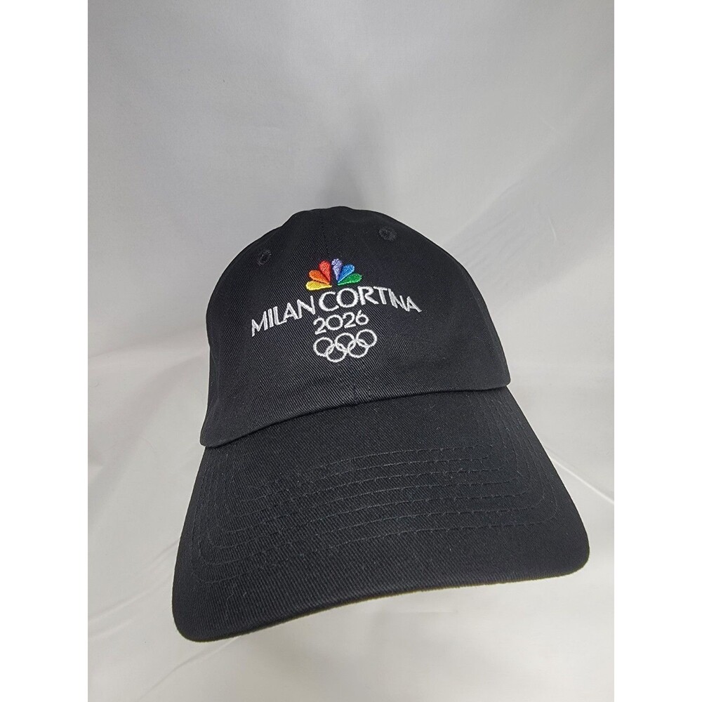 Milan Cortina 2026 Winter Olympics NBC Adjustable Hat Black Official Cap OSFM